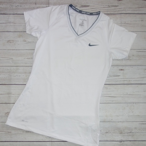 white nike v neck